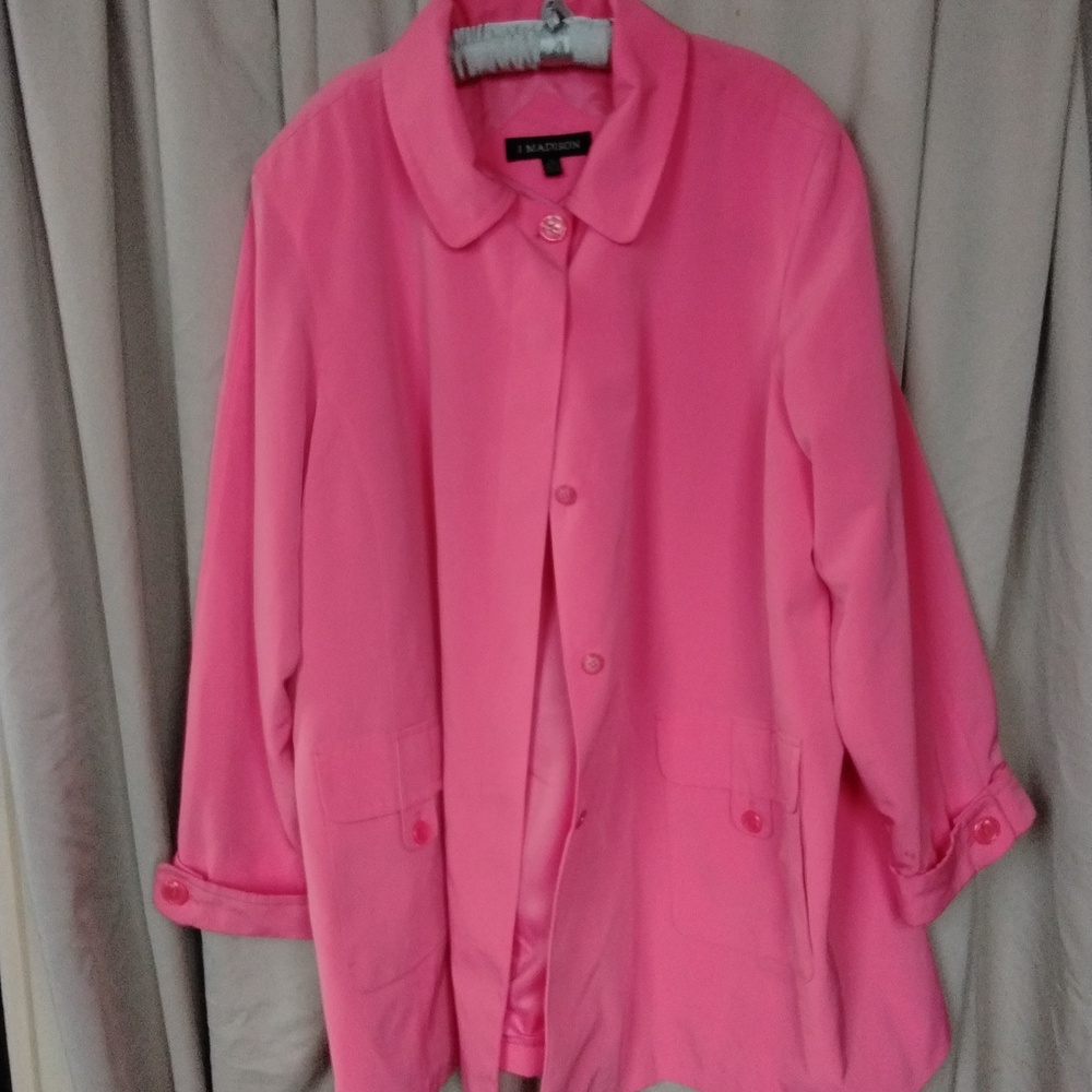 Vibrant Coral Short Coat